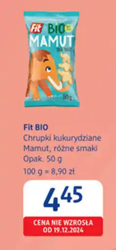 dm drogerie markt Fit bio chrupki kukurydziane mamut oferta
