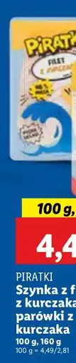 Lidl Szynka z fileta z kurczaka Piratki oferta