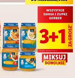 Lidl Dania i zupki Gerber 3+1 oferta