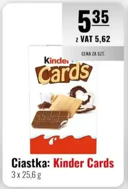 Eurocash Ciastka: Kinder Cards oferta