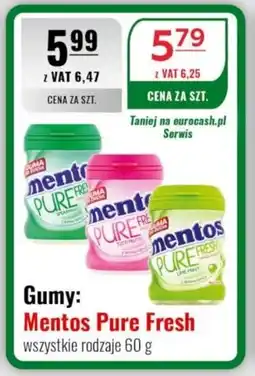 Eurocash Gumy: Mentos Pure Fresh oferta
