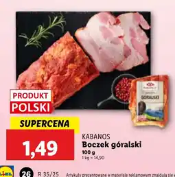 Lidl Boczek Kabanos oferta