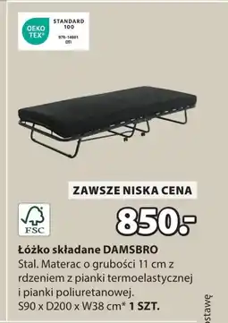 JYSK Łóżko składane TEX oferta