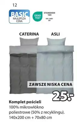 JYSK Komplet pościeli TEX oferta