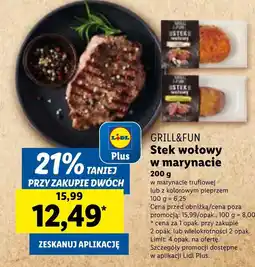 Lidl Stek w marynacie Grill&Fun oferta