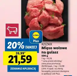 Lidl Mięso wołowe Rzeźnik oferta
