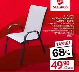 Selgros Krzesło ogrodowe Selgros oferta