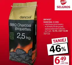 Selgros Brykiet Dancoal oferta