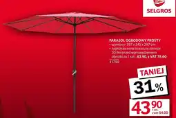 Selgros Parasol ogrodowy Selgros oferta