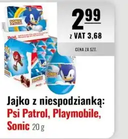 Eurocash Jajko z niespodzianką: Psi Patrol, Playmobile, Sonic oferta