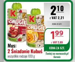 Eurocash Mus: 2 Śniadanie Kubuś oferta