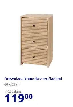 Action Drewniana komoda z szufladami oferta