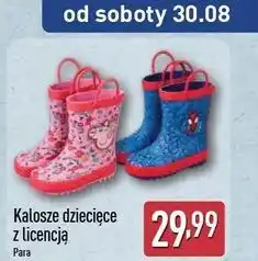 ALDI Kalosze dziewczęce 23-29 spidey oferta