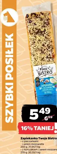 Netto Zapiekanka z pieczarkami i serem mozzarella Twoje Bistro oferta