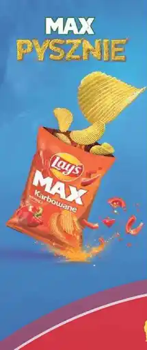 Netto Chipsy Lay's Max Karbowane o smaku paprykowym oferta