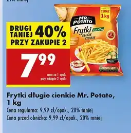 Biedronka Frytki długie cienkie Mr. Potato oferta