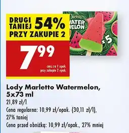 Biedronka Lody Marletto Watermelon 5-pak oferta