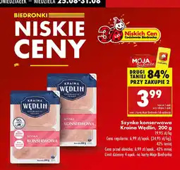 Biedronka Szynka konserwowa Kraina Wędlin oferta