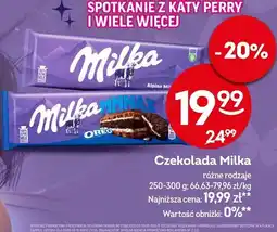 Żabka Czekolada Milka różne rodzaje oferta