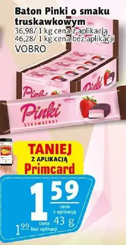 Prim Market Baton Pinki o smaku truskawkowym VOBRO oferta