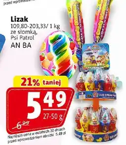 Prim Market Lizak ze słomką, Ps! Patrol AN BA oferta
