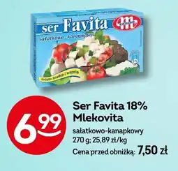 Żabka Ser Favita 18% Mlekovita sałatkowo-kanapkowy oferta