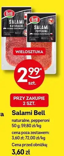 Żabka Salami Bell naturalne/pepperoni oferta