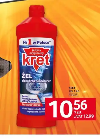 Selgros Żel do udrożniania rur Kret oferta
