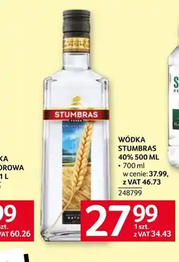 Selgros Wódka Stumbras oferta
