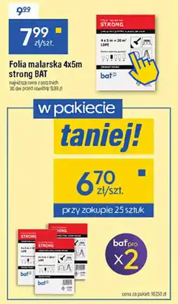 Bat Folia malarska 4x5m strong BAT oferta