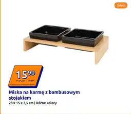 Action Miska na karmę z bambusowym stojakiem oferta