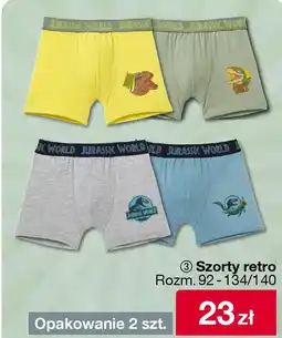 Woolworth Szorty retro Jurassic World oferta