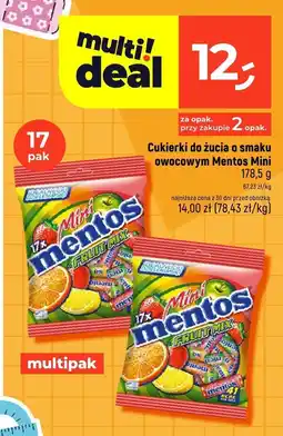 Dealz Cukierki do żucia Mentos Mini owocowe oferta