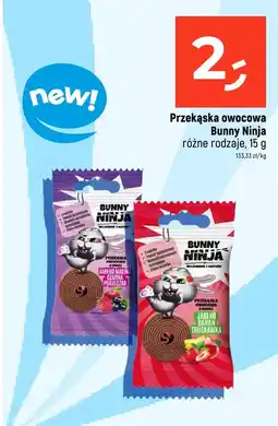 Dealz Przekąska owocowa Bunny Ninja różne rodzaje oferta
