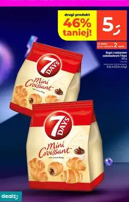 Dealz Rogal z nadzieniem czekoladowym 7 Days Mini Croissant oferta