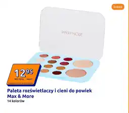 Action Paleta rozświetlaczy i cieni do powiek Max & More oferta