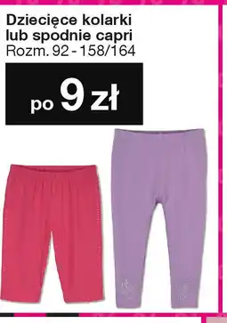 Woolworth Dziecięce kolarki lub spodnie capri oferta