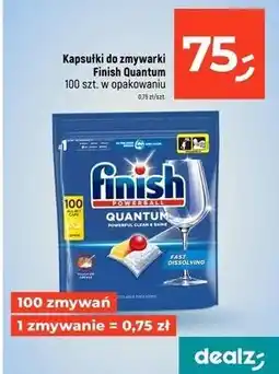 Dealz Tabletki do zmywarek lemon Finish Quantum oferta