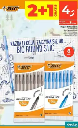 Dealz Długopis round stick niebieski Bic Round Stick oferta