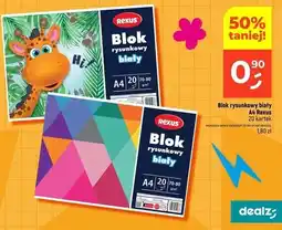 Dealz Blok rysunkowy a4 biały Rexus oferta