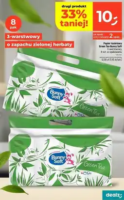 Dealz Papier toaletowy green tea Bunny Soft oferta