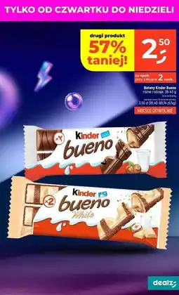 Dealz Baton Kinder Bueno White oferta