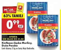Biedronka Kiełbasa śląska Morliny oferta