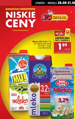Biedronka Mleko UHT 3,2% oferta