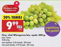 Biedronka Hey, vita! Winogrono bio oferta