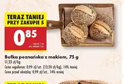 Biedronka Bułka poznańska z makiem oferta