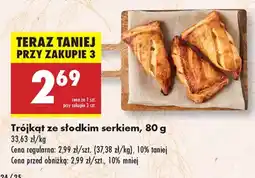 Biedronka Trójkąt ze słodkim serkiem oferta