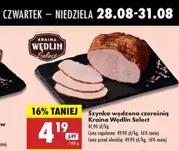Biedronka Szynka wędzona czereśnią Kraina Wędlin Select oferta