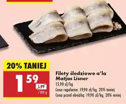Biedronka Filety śledziowe a'la Matjas Lisner oferta