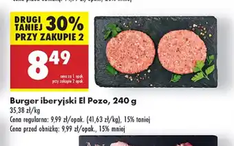 Biedronka Burger iberyjski El Pozo oferta